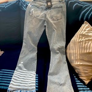 COPY - Ripped Flare Jeans-  never worn